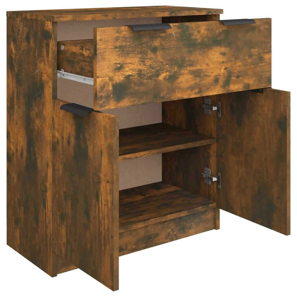 Buffet credenza cassettiera armadio mobile contenitore organizer per cucina soggiorno salotto 60 x 30 x 70 cm legno ingegnerizzato marrone 02_0030958