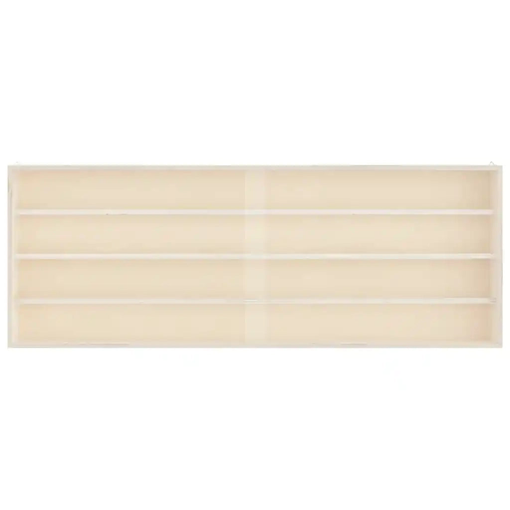 Teca da Collezione in Legno con Porte 100x8,5x37 cm