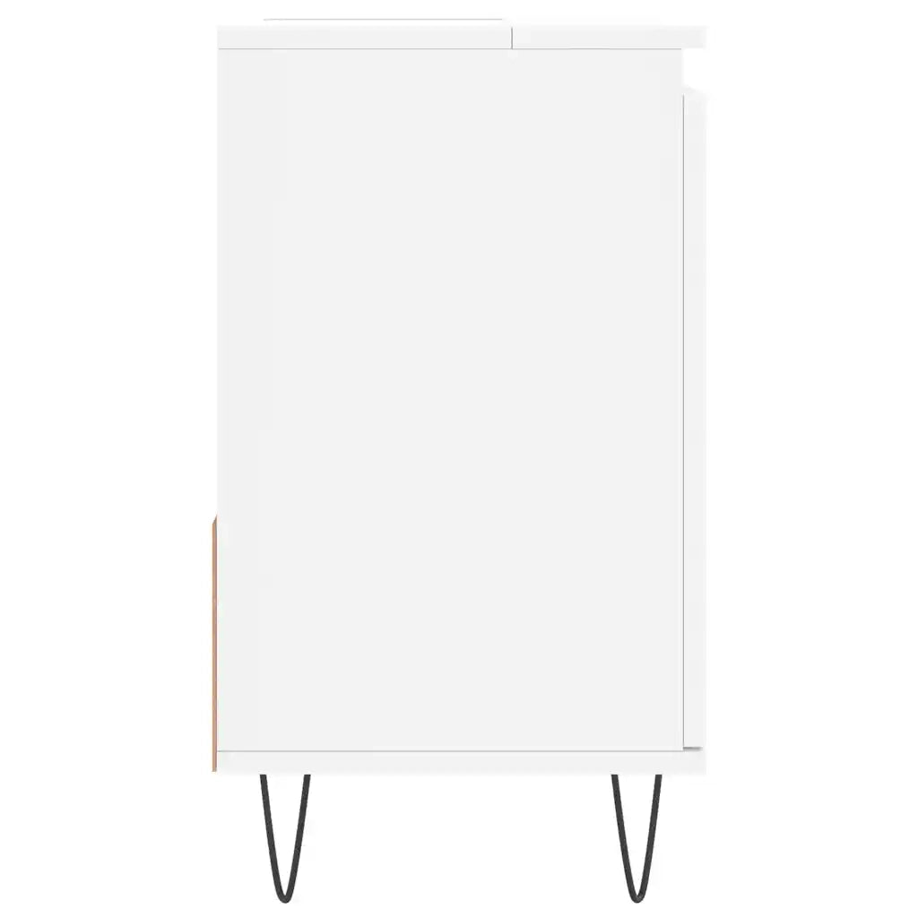 Armadietto da Bagno Bianco 65x33x60 cm in Legno Multistrato 831604