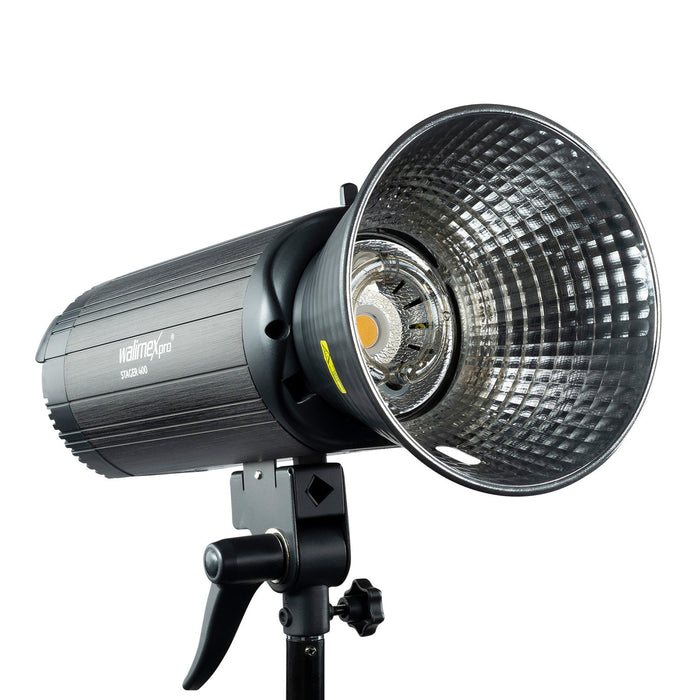 Walimex Pro Stager 400 HSS flash fotografico da studio, luce LED da 400 W per foto e video, con ricevitore da 2,4 GHz, modalità HSS, luce di modellazione a LED