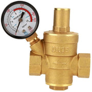 Regolatore di pressione idraulica 1/2 pollice Dn15 con manometro - Ottone