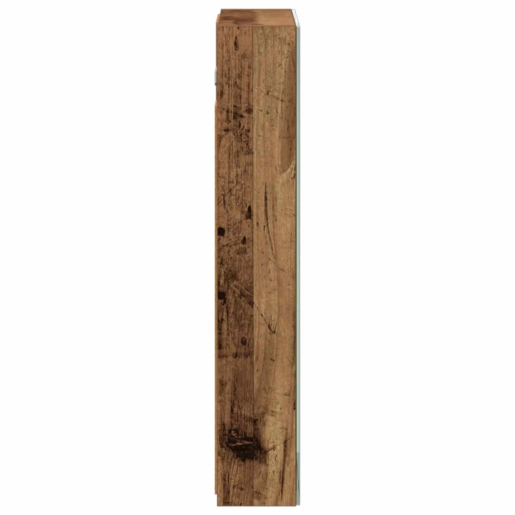 Mobiletto per specchio da bagno con lo scaffale Legno vecchio 889029