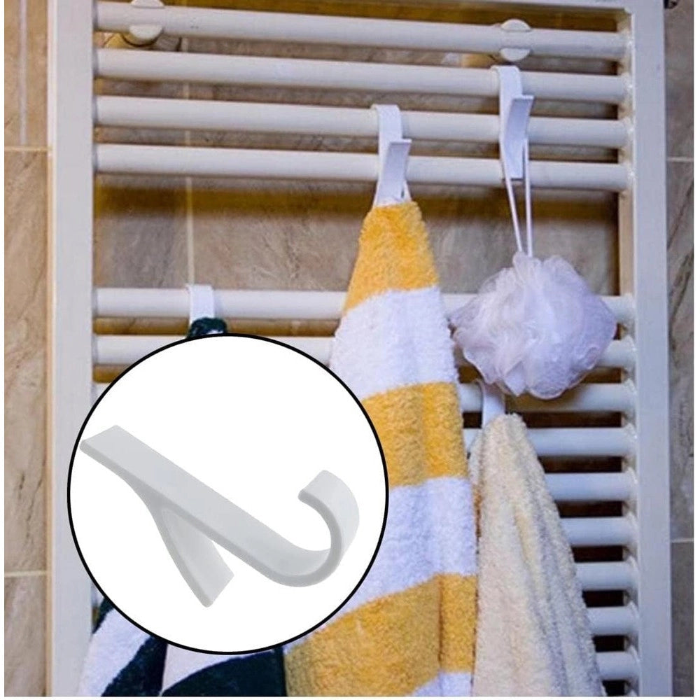 Trade Shop - Set 2 Pz Ganci Per Termoarredo Bagno Appendini Portasciugamani Radiatore 87004 -