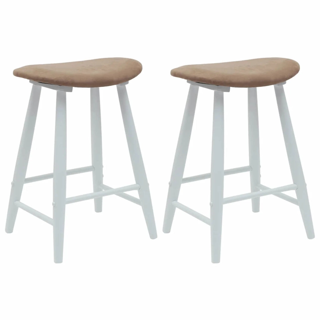 Sedie da pranzo 2 pcs Bianco 46 x 37 x 63 cm