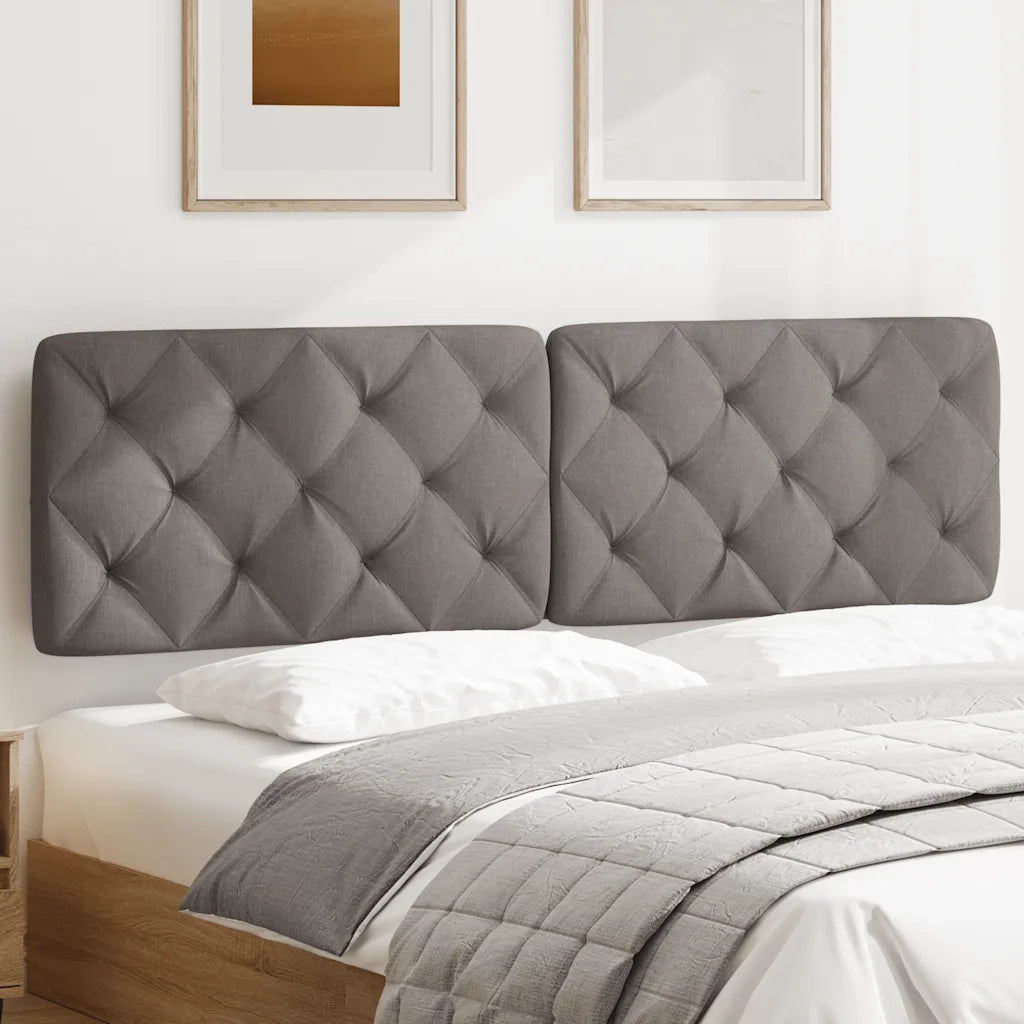 Cuscino Testiera Tortora 180 cm in Tessuto 4019237