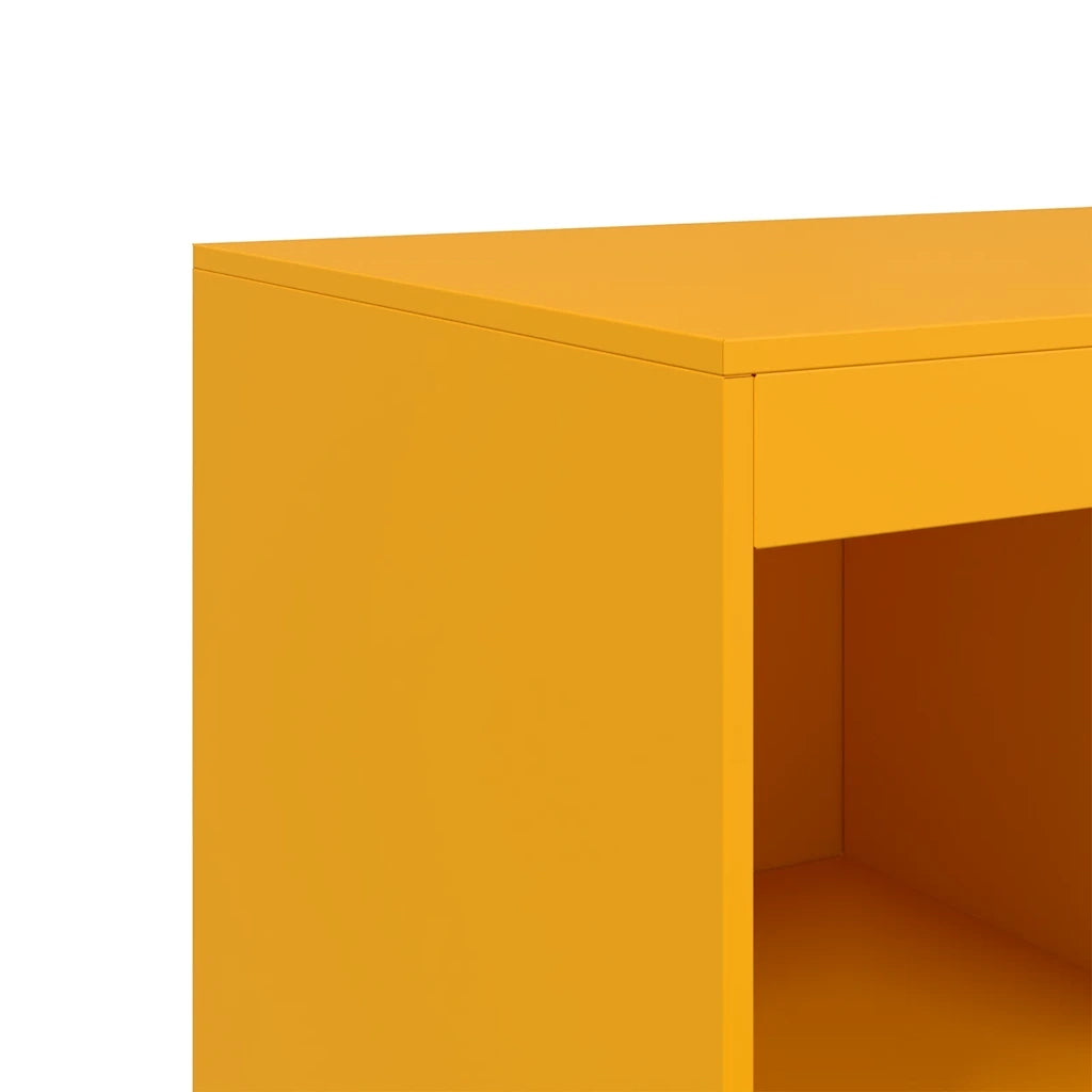 Credenza Giallo Senape 67x39x95 cm in Acciaio