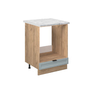 Vicco Mobile per forno da incasso Blu-grigio chiaro 60 cm , PL Marmo