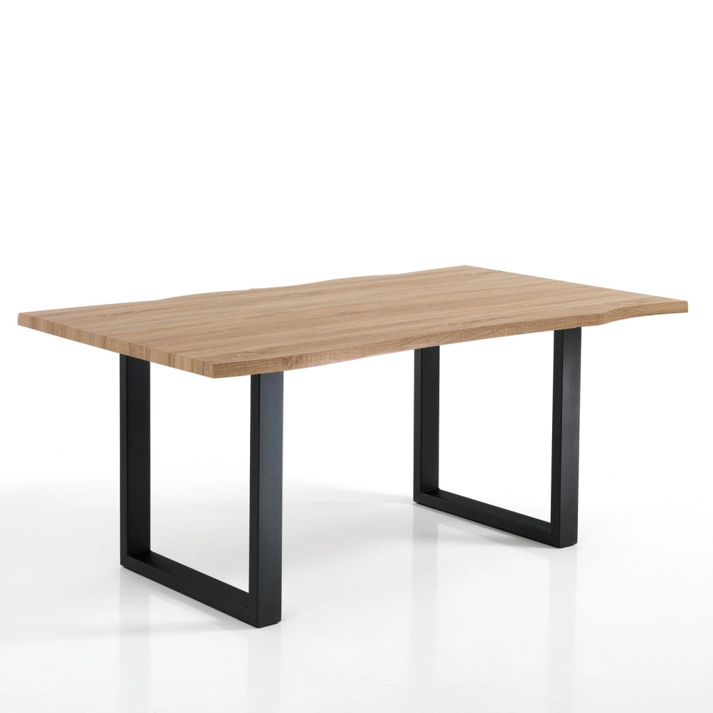 Tavolo/scrivania BRED in legno rovere e struttura nera