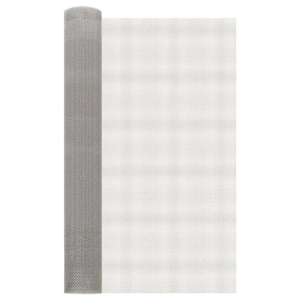 Rete per schermatura 80 x 1000 cm 6 Mesh Argento 42039655