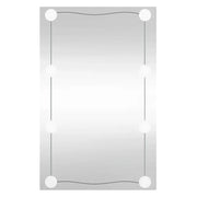 Specchio da Parete | Specchio decorativo con Luci LED 40x60 cm Vetro Rettangolare