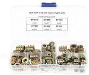Kit di riparazione per mobili con inserto per zinklegering e viti - Assortimento di viti a 6 facce M4/M5/M6/M8/M10 con attacco a vite a 6 facce - Viti per diversi utilizzi, 80 pezzi