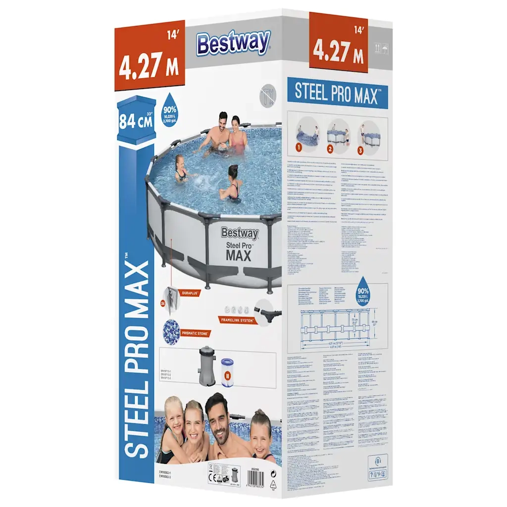 Bestway Set Piscina Steel Pro MAX 427x84 cm 93114
