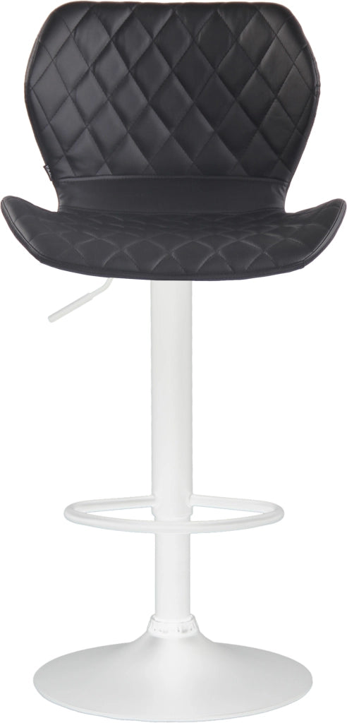Sgabello bar Cork in similpelle bianco,nero