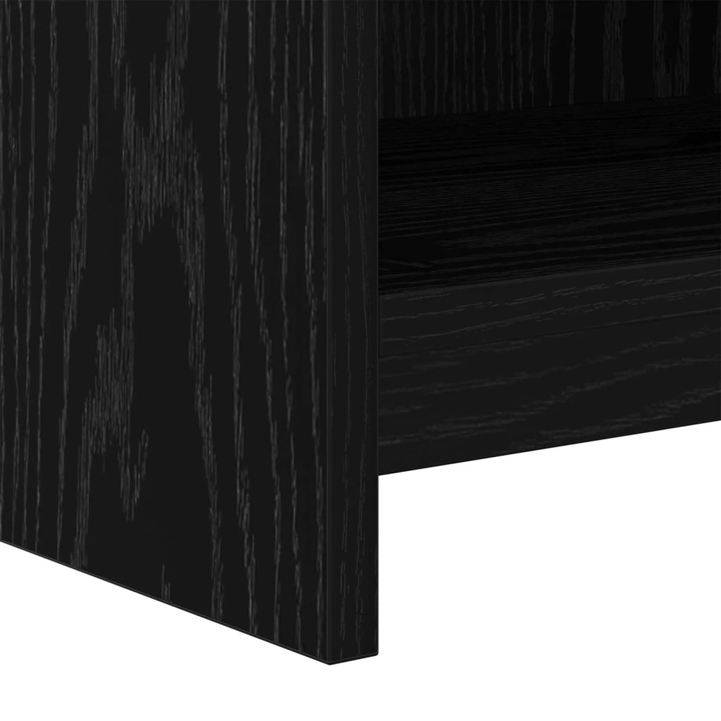 Mobile TV 168 x 33 x 47 cm Rovere Nero Legno ingegnerizzato 8011236