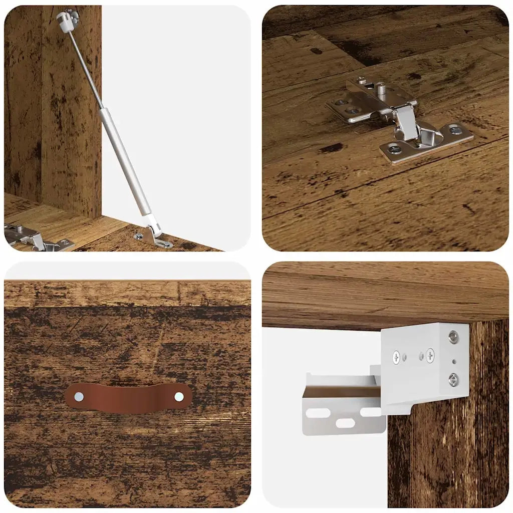 Mobiletto a muro Legno vecchio 100 x 36,5 x 35 cm 879561