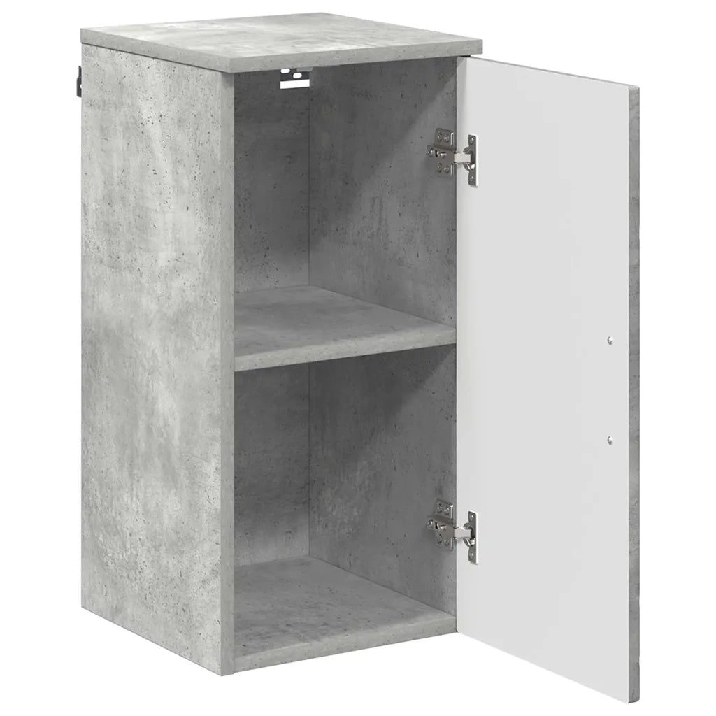 Mobile da Bagno con porta Grigio cemento 30 x 31,5 x 61 cm