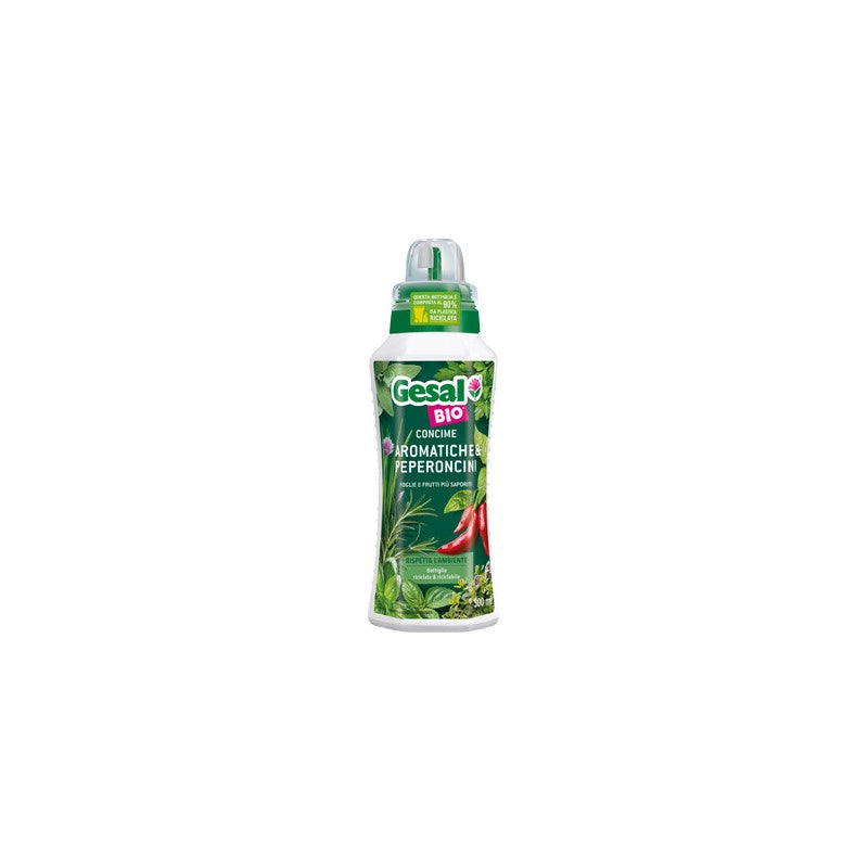 Concime bio Gesal per aromatiche e peperoncino 500 ml – Sapore intenso e naturale