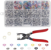 Tang per applicare drukknopen 200 set 95 mm con chiodi fissi attrezzi senza cucire per DIY ricamo abbigliamento per bambini e bambine borse handmade