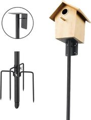Regolo di sostegno per oggetti da esterno 220 cm regolabile con 5 posizioni nero per giardino outdoor cortile
