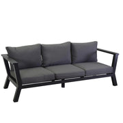 Divano 3 Posti 193x78xh84 cm in Alluminio Riverton Antracite