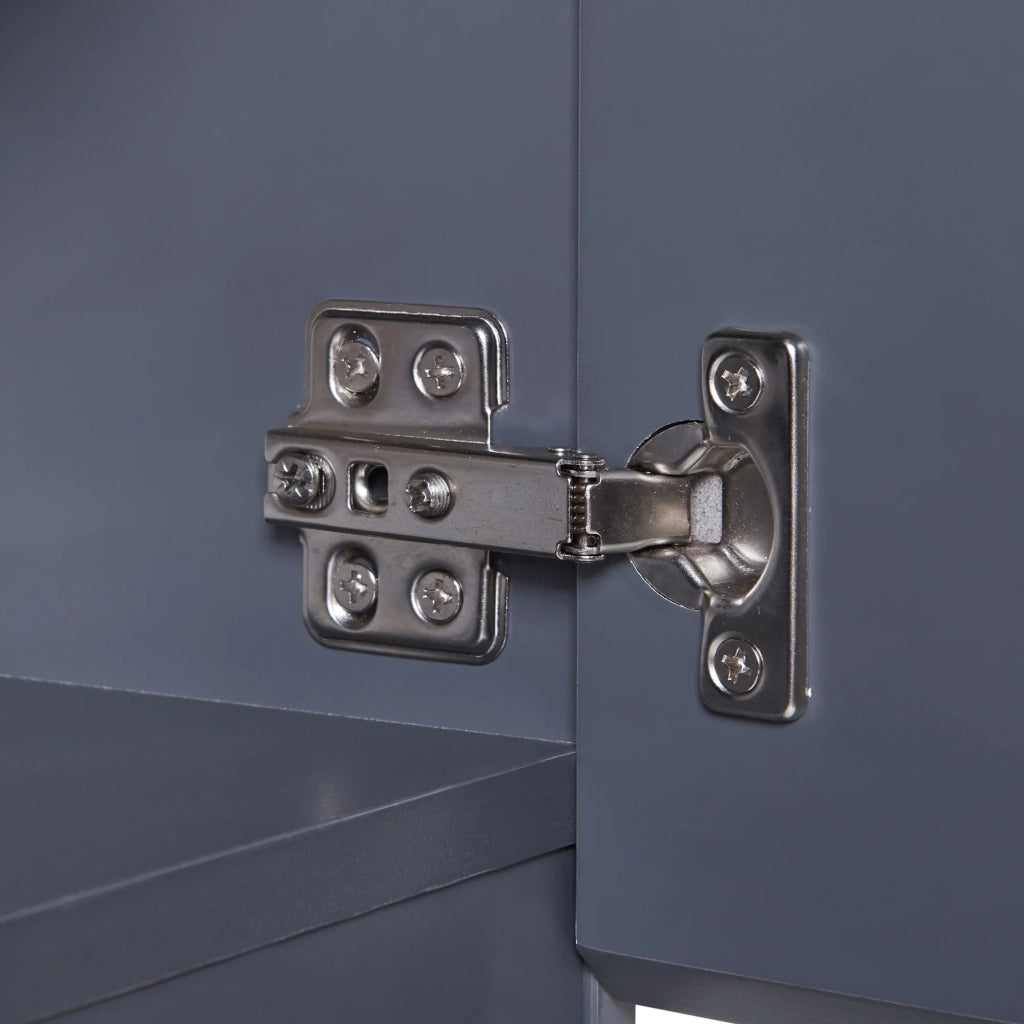 Mobiletto/scaffale da parete per bagno 60 x 30 x 30 cm grigio 03_0008898