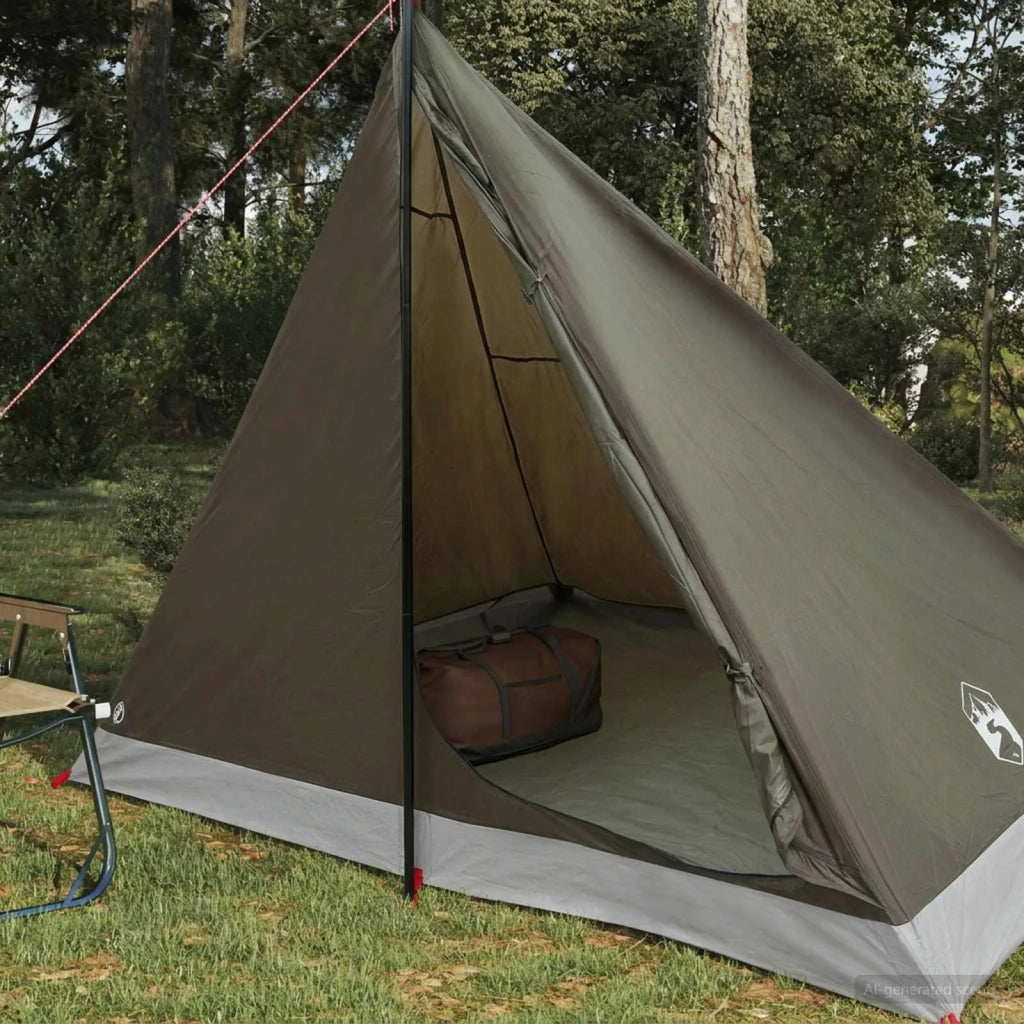 Tenda da backpacking Marrone e Grigio 4 persone 42019354