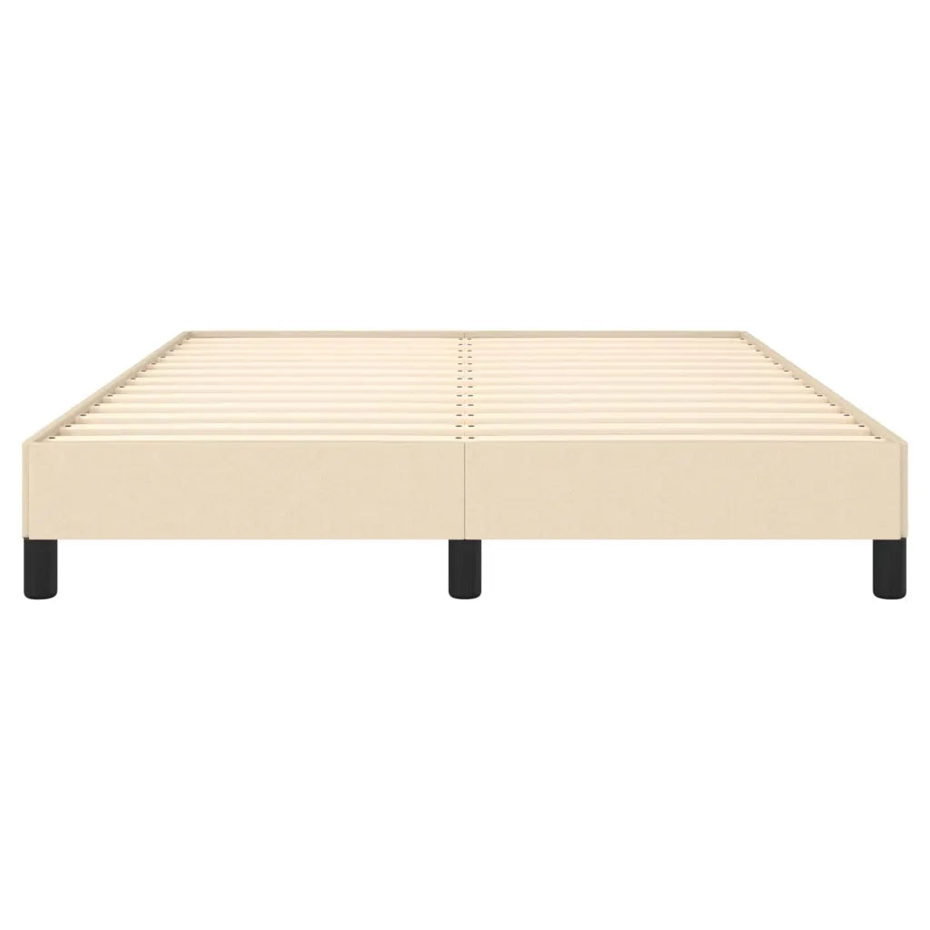 Giroletto senza Materasso-Struttura Letto Crema 140x190 cm in Tessuto 257876