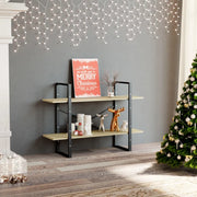 Libreria 2 Ripiani Rovere Sonoma 100x30x70 cm Legno Multistrato 806470