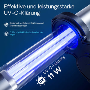 CPA-2500 Filtro a pressione per laghetto con UVC da 11 W Per laghetti fino a 6000 litri