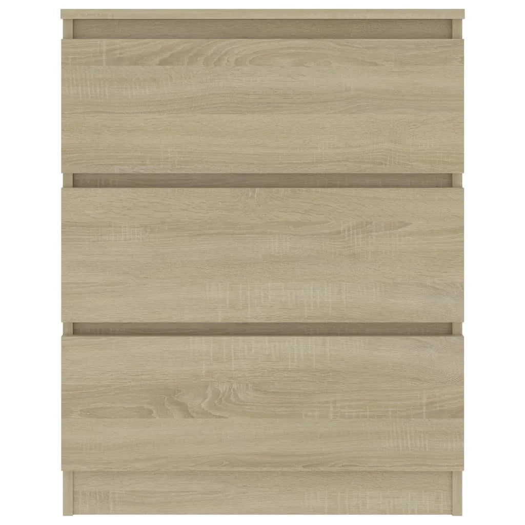 Buffet credenza cassettiera armadio mobile contenitore organizer cucina soggiorno rovere Sonoma 60 x 35 x 76 cm legno ingegnerizzato marrone 02_0031616