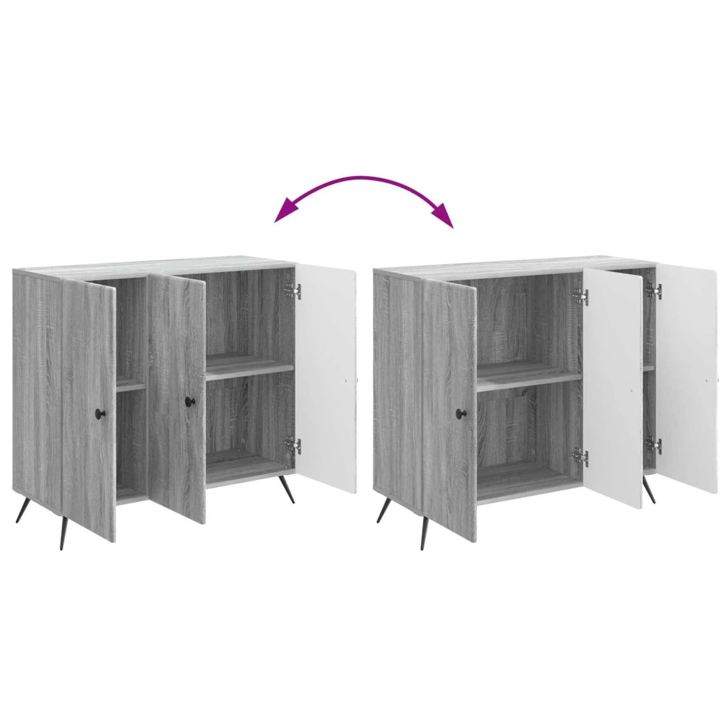 Credenza Grigio Sonoma 89 x 34,5 x 80 cm Legno ingegnerizzato