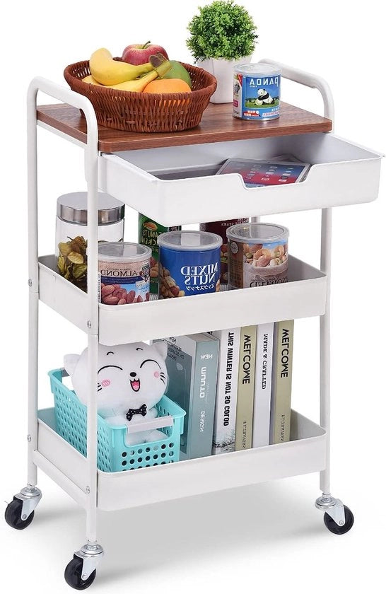 Carrello da servizio - Trolley da cucina - Su ruote – Sostenibile – Trolley da cucina