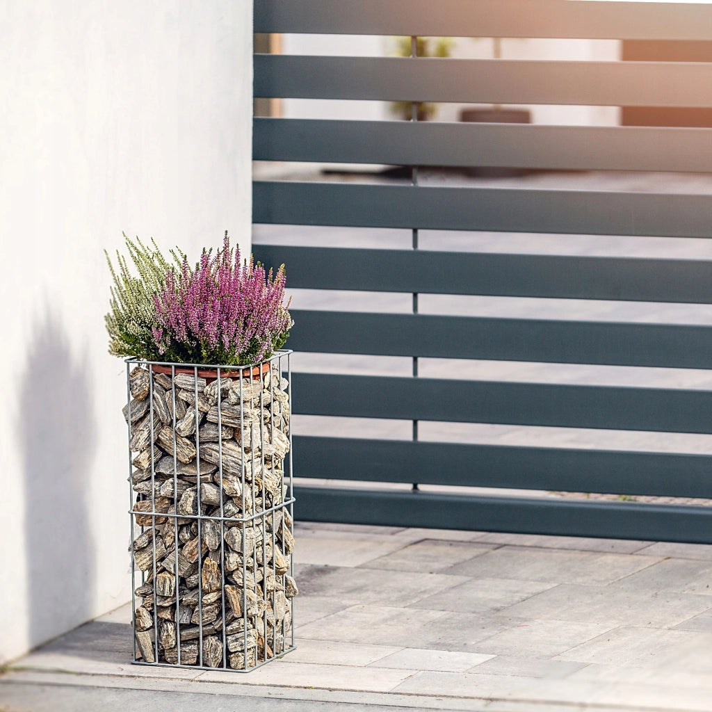 Pergola da giardino KADAX per piante e fiori, palo in metallo da 60 cm + ancoraggi