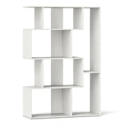 Libreria a 4 ripiani 80 x 30 x 119 cm con maggiore sicurezza e design moderno in legno bianco 20_0010691