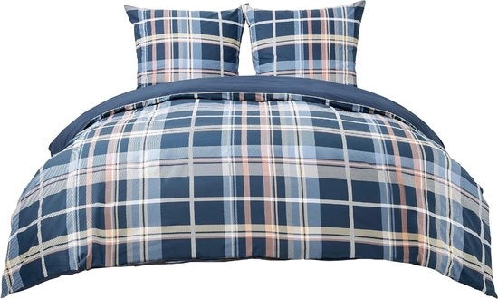 Set da letto 220 x 200 (1 coperta da letto + 2 cuscini) realizzato in 100% cotone naturale.