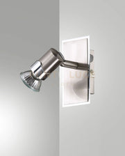 ALICE SPOT  1 LUCE ATTACCO GU10 NICHEL SATINATO S/L
