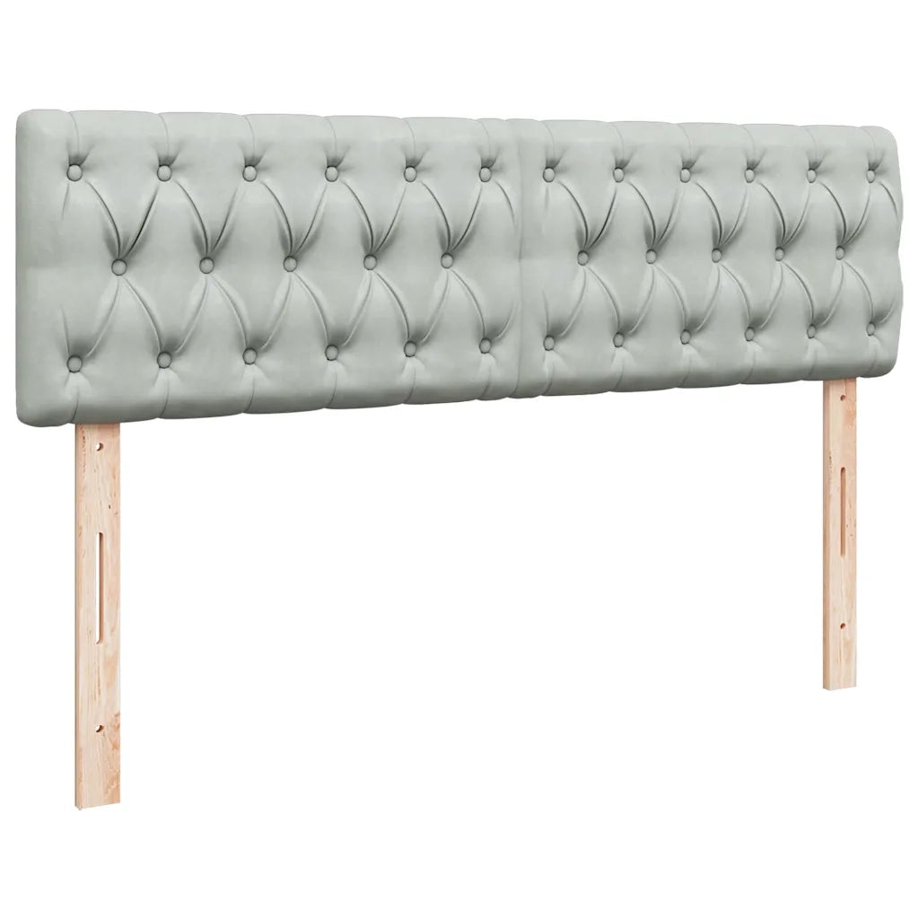 Struttura Letto Pouf con Materassi 160x200 cm in Velluto 3312086
