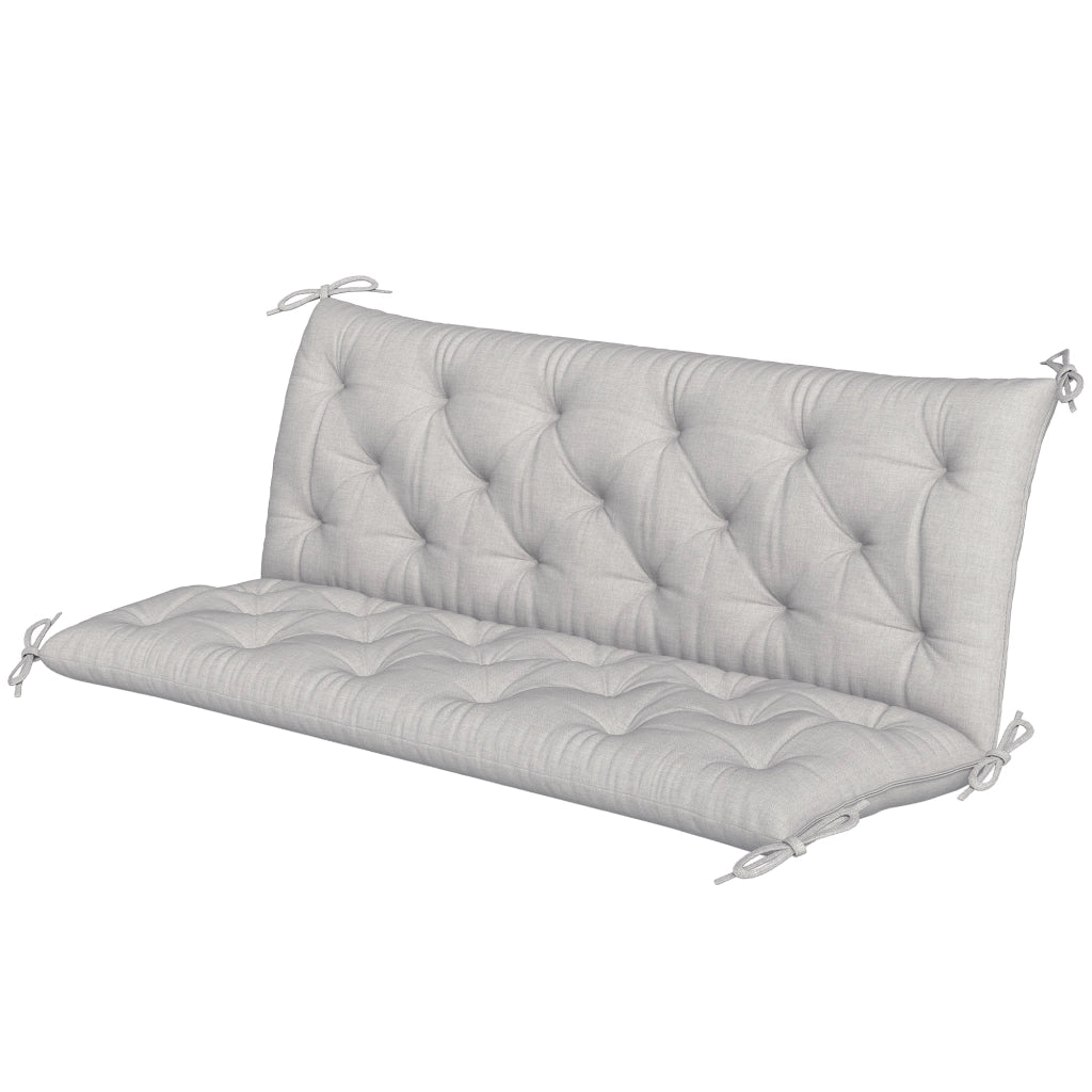 Cuscino per divano da giardino 3 posti ¨C zephmum ¨C 150x98x8 cm grigio chiaro