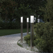 Lampioni a dissuasore con sensore 3 pz 80 cm Acciaio Inox IP44 4006056