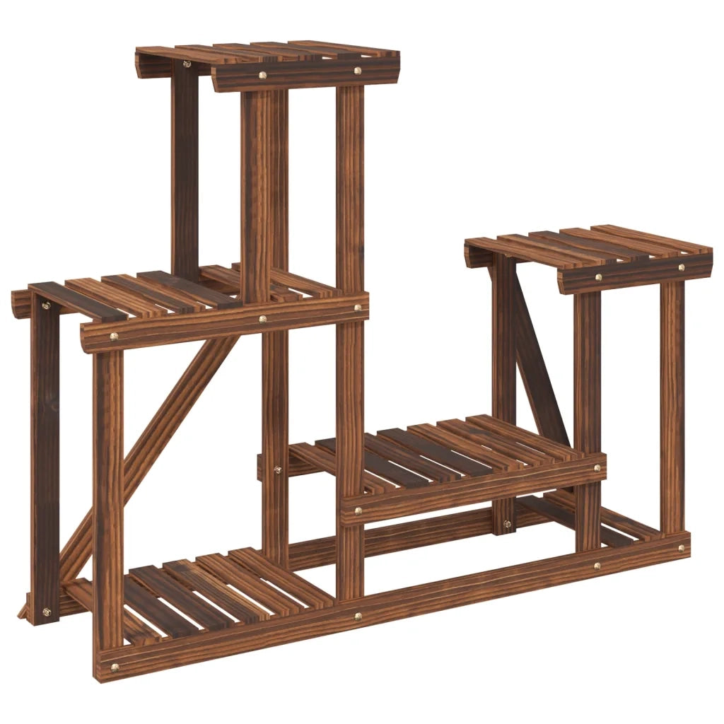 Portafiori-Supporto per Piante-Rastrelliera per Fiori 90x25x73,5 cm in Legno Massello di Abete 583826