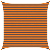 Vela Parasole | Telo Ombra | Vela da ombra solare Arancione e Marrone 3,6 x 3,6 m