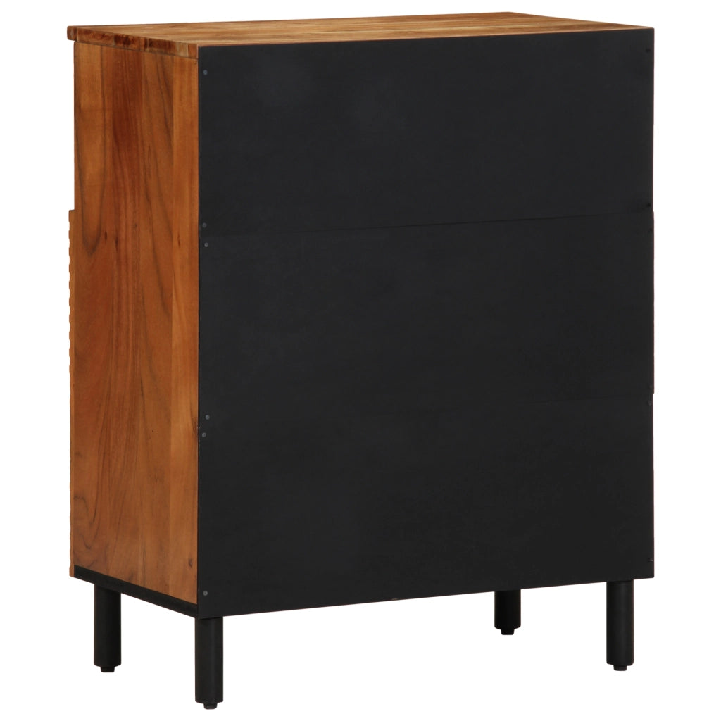 Sideboard  60x33x75 cm in legno massello di acacia