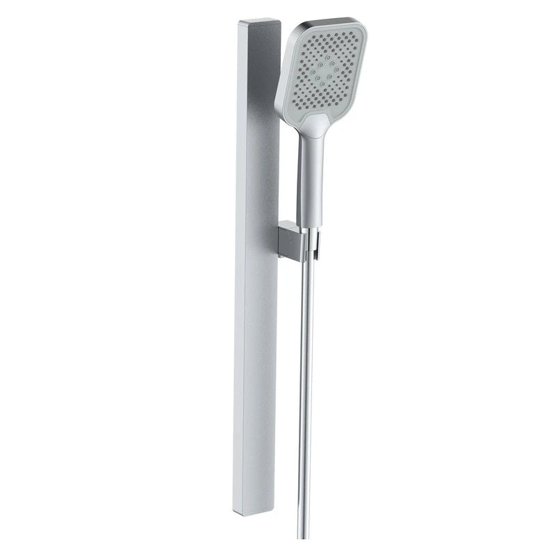 Saliscendi quadro 3 getti flex 150 cm PVC anti torsione silver - serie Tallin