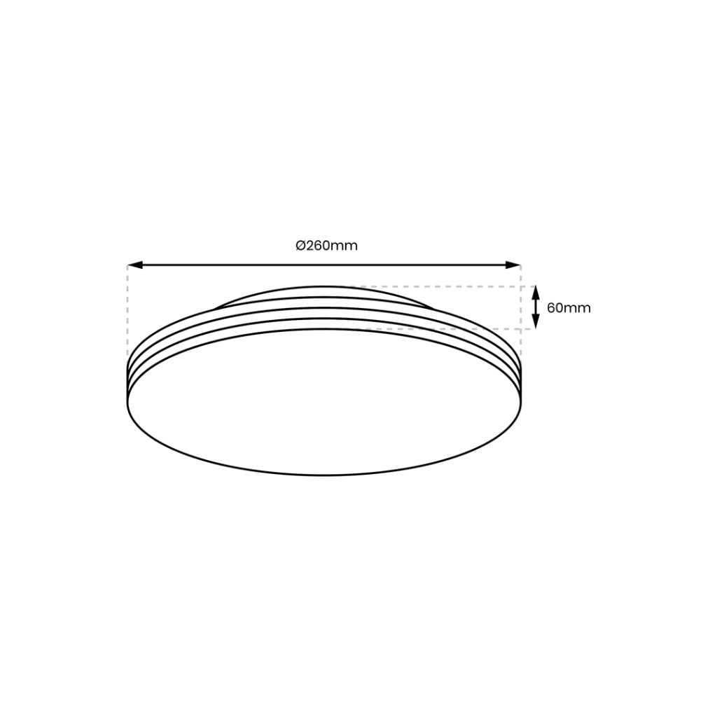 Plafoniera LED rotonda 26 cm 10W bianco oro Milagro