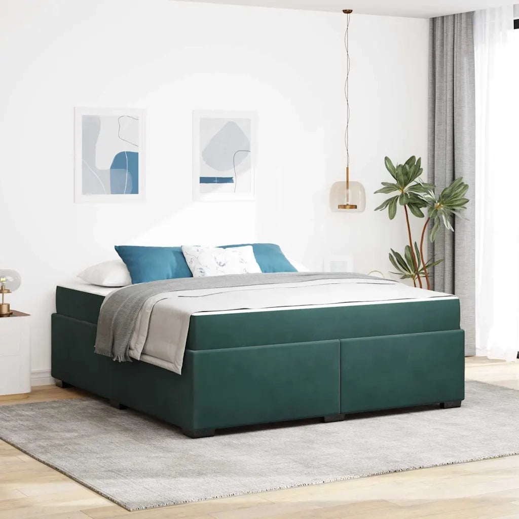 Struttura del letto Verde Scuro 180 x 200 cm Tessuto 3399305
