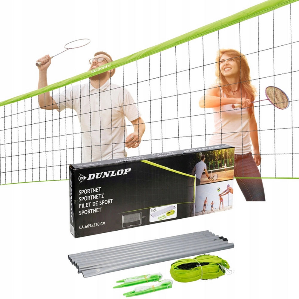 Rete Sportiva Per Tennis Pallavolo Set Completo Sport Dunlop Volleybal 609x220cm