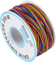 Cavo di isolamento in rame 30 AWG 8 conduttori, cavo di collegamento per breadboard in rame tinto, 280 m, cavo di prova in plastica isolante