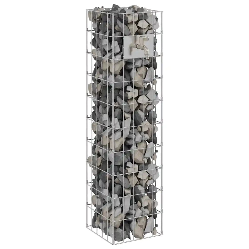 Rubinetto Gabion Argento 25 x 25 x 100 cm Acciaio inossidabile 42013414