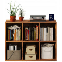 SCAFFALE APERTO COMÒ 3x2 CAPIENTE PER LIBRI DA UFFICIO RUSTICO