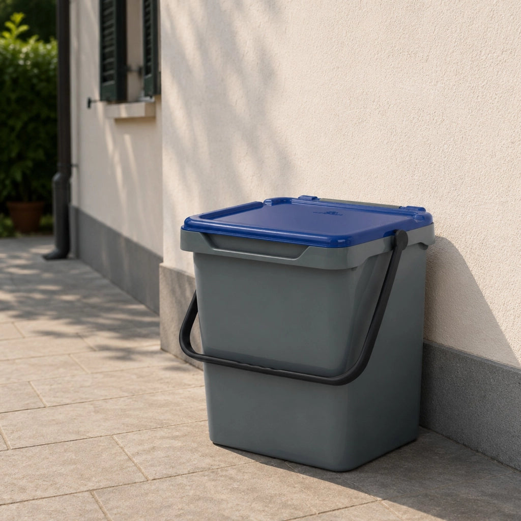 Contenitore per Rifiuti Foscas, Pattumiera Capacità 34 lt Made in Italy, 40x31x39h cm blu